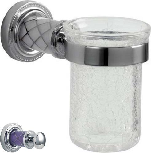 Стакан для зубных щеток Boheme Murano, хром