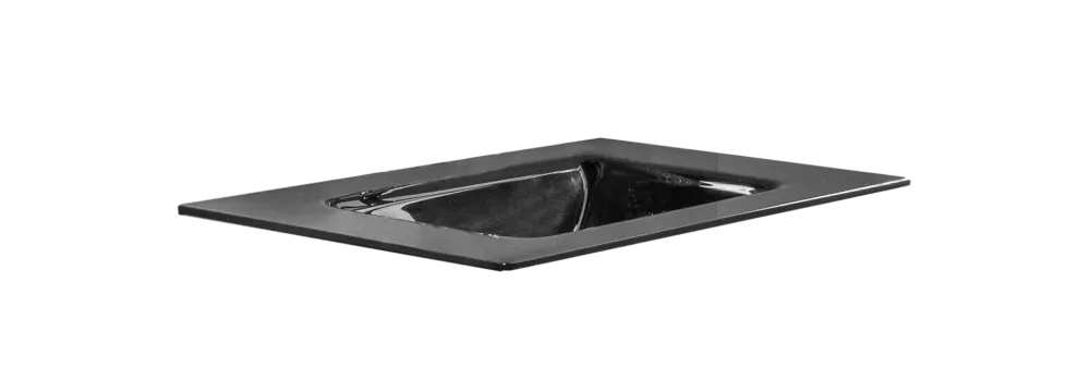 Столешница стекло ArmadiArt 80 см моноблок BLACK