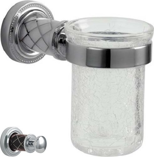 Стакан для зубных щеток Boheme Murano, хром