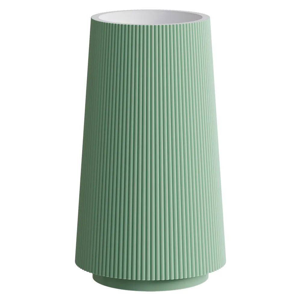 Раковина напольная рифленая Boheme Corian 480*480*850 MINT (мятный)