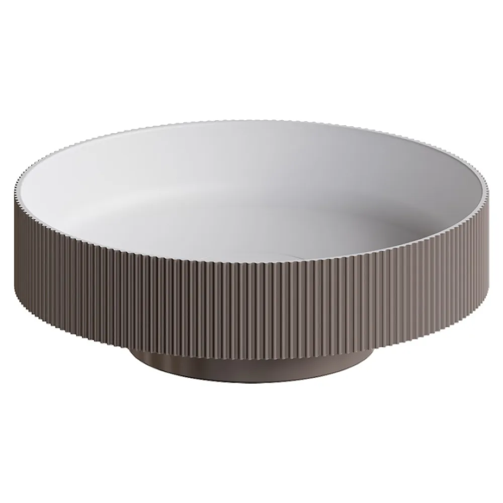Раковина накладная Ø40 см ArmadiArt Sole Corian