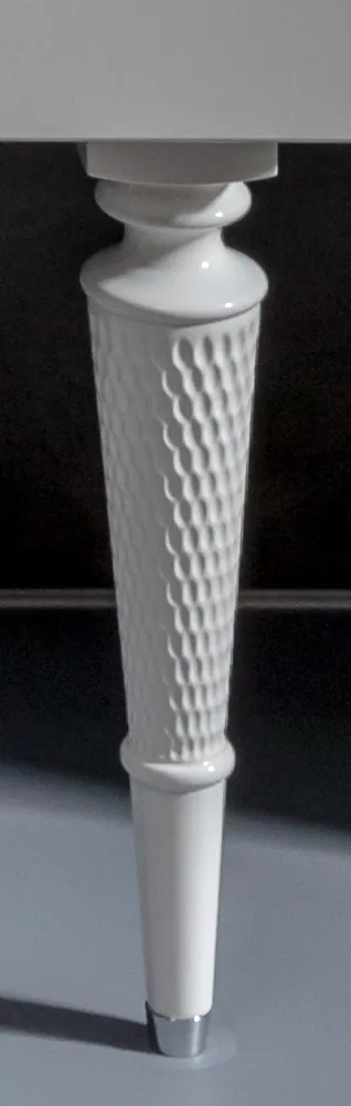 Ножки высокие ArmadiArt Vallessi Avantgarde Denti, 1 пара, белый глянцевый