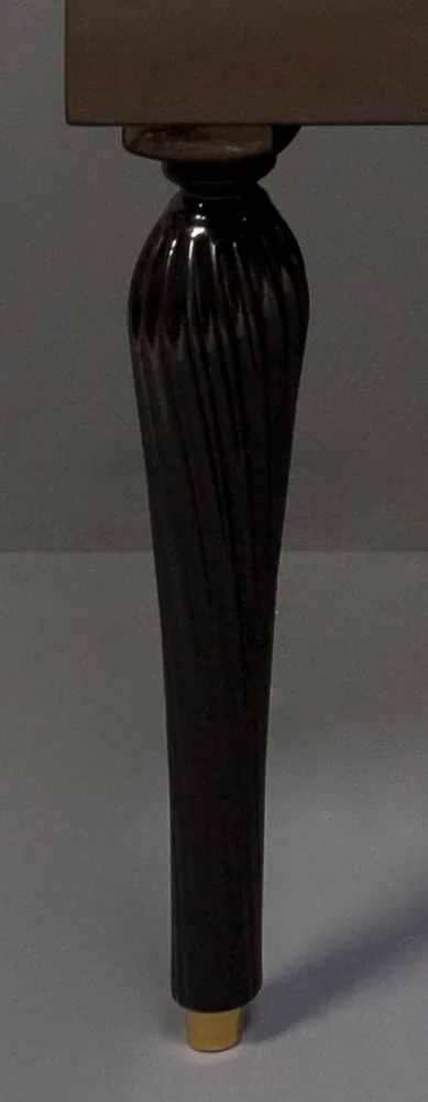 Ножки высокие ArmadiArt Vallessi Avantgarde Spirale, 1 пара, чёрный матовый
