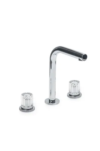 Смеситель из стены Boheme AURA на 3 отв ELEGANTE TRANSPARENT, хром