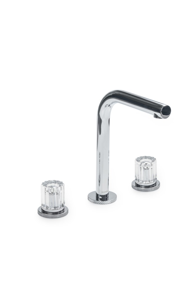Смеситель из стены Boheme AURA на 3 отв ELEGANTE TRANSPARENT, хром
