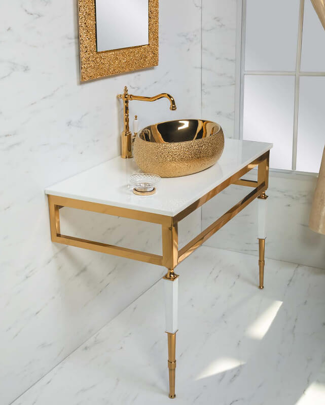 Консоль 100 см ArmadiArt Vogue, золото