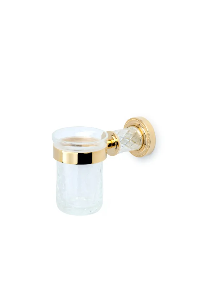 Стакан для зубных щеток Boheme Murano Cristal, золото