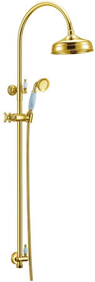Душевая стойка Boheme Imperiale, белый глянцевый