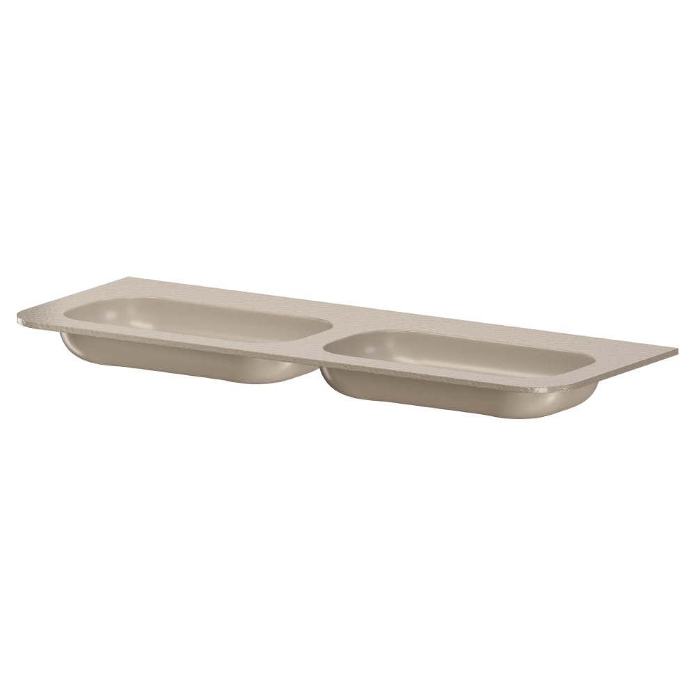 Раковина моноблок ArmadiArt VOI 140см STONE FINISH DAPHNE