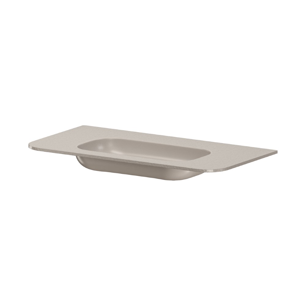 Раковина моноблок ArmadiArt VOI 100см STONE FINISH CASHMERE