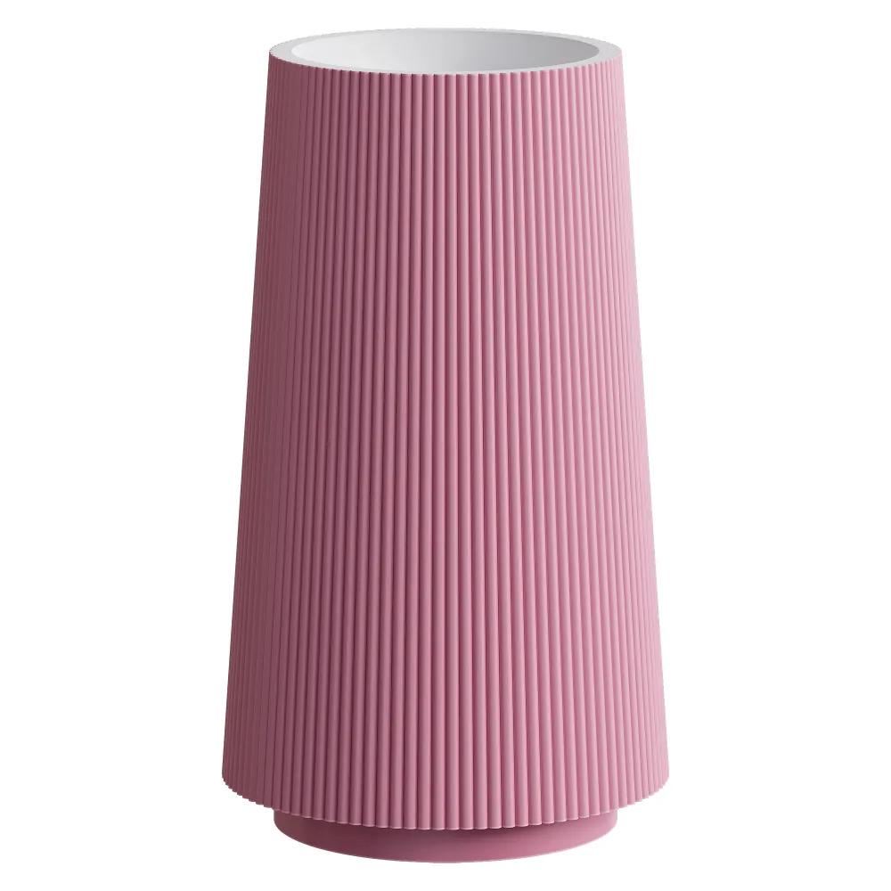 Раковина напольная рифленая Boheme Corian 480*480*850 LIGHT PINK (роза)