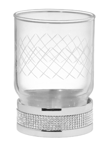 Стакан для зубных щеток Boheme Royal Cristal, хром