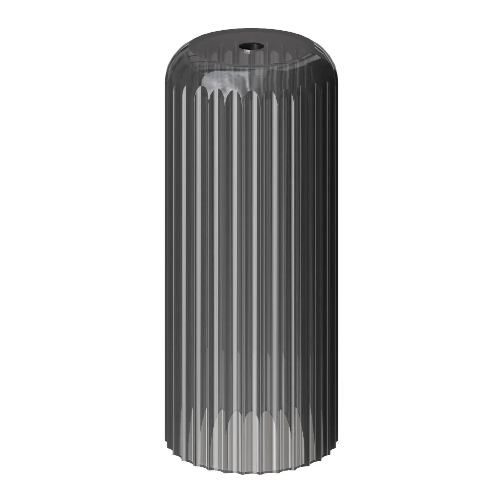 Пьедестал полиэфирный рифленый Boheme GLOW цвет GREY, золото
