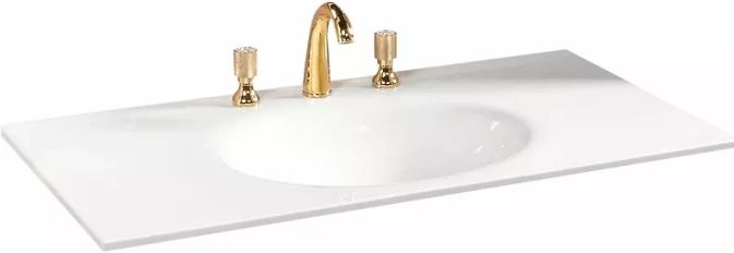 Раковина 110 см ArmadiArt NeoArt Solid Glass с тумбой