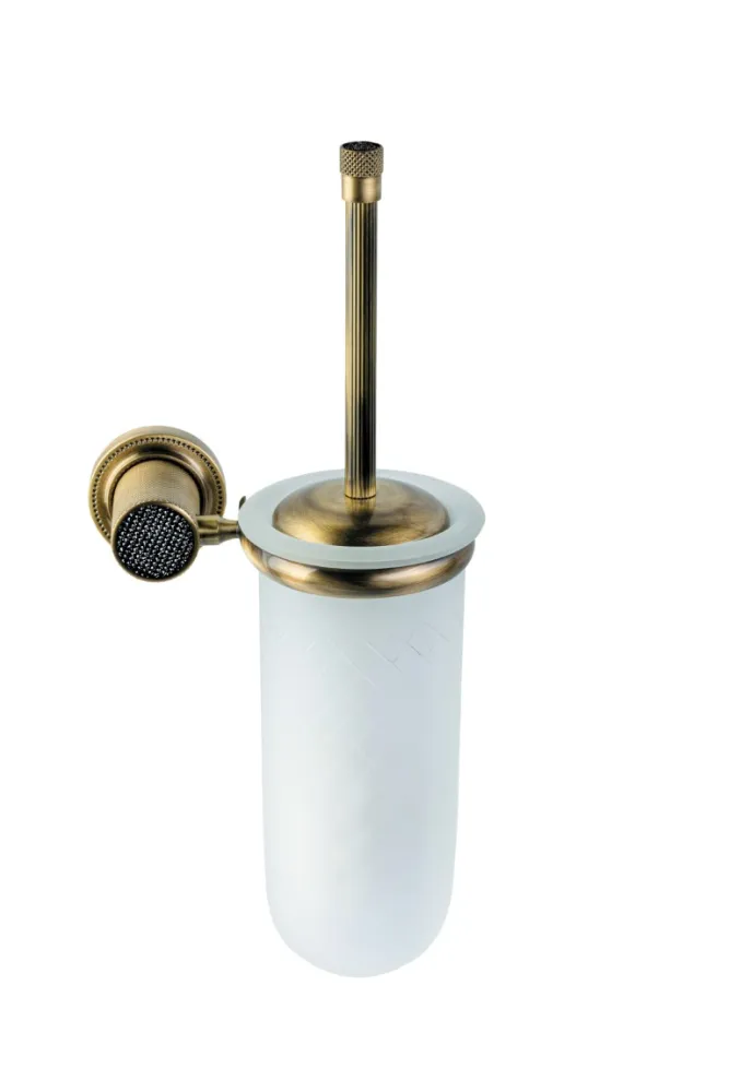 Туалетный ершик Boheme Royal Cristal, чёрный матовый