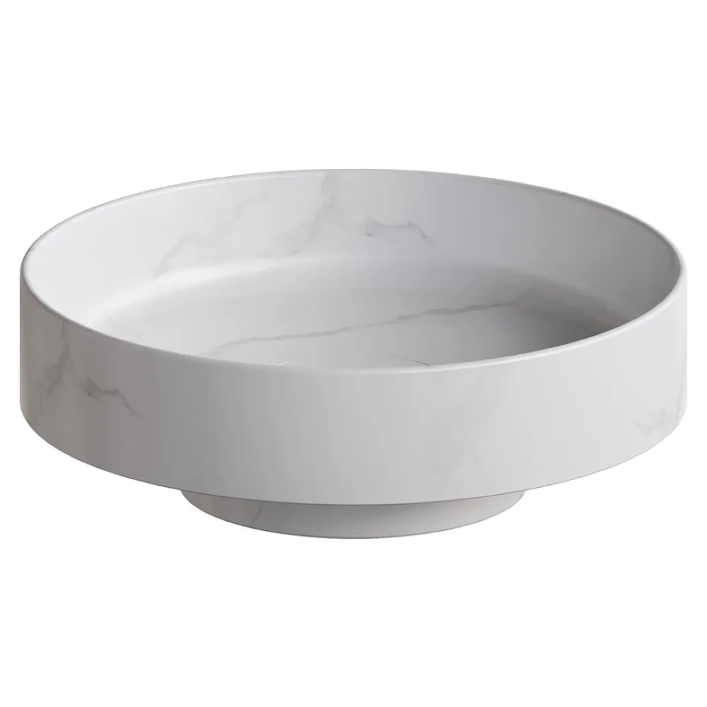 Раковина накладная Ø40 см ArmadiArt Sole Corian