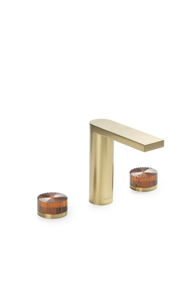 Смеситель из стены Boheme STELLA на 3 отв STELLA AMBER, золото матовое