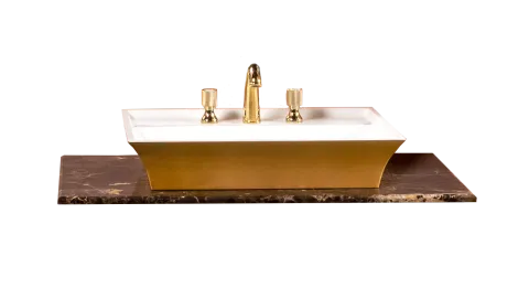 Столешница мрамор ArmadiArt 101см Emperador Dark см под LV-6 чашу