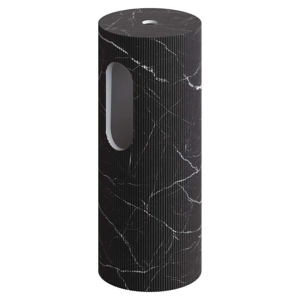 Пьедестал для раковины рифленый ArmadiArt Corian 300*720 Nero Marquina