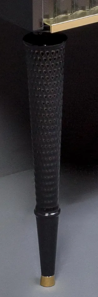 Ножки высокие ArmadiArt Vallessi Avantgarde Denti, 1 пара, чёрный матовый