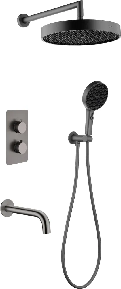 Комплект для душа Boheme Cell, графит