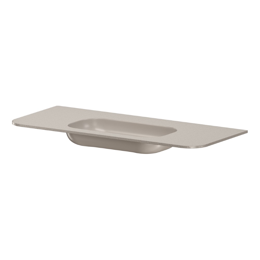 Раковина моноблок ArmadiArt VOI 120см STONE FINISH CASHMERE
